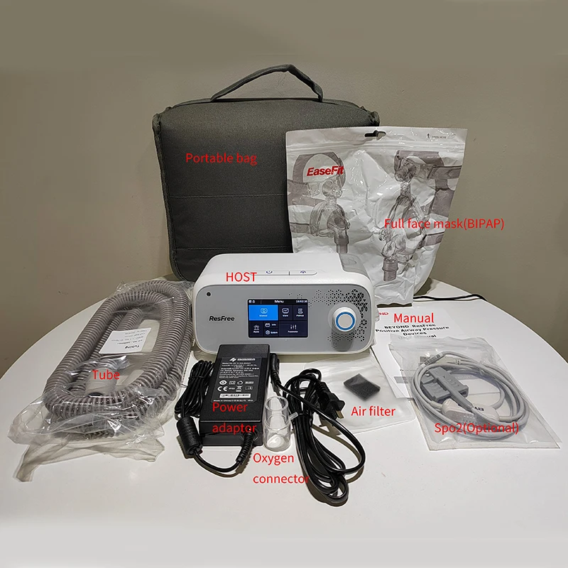 CPAP 25 домашний китайский аппарат для апноэ во сне с увлажнителем