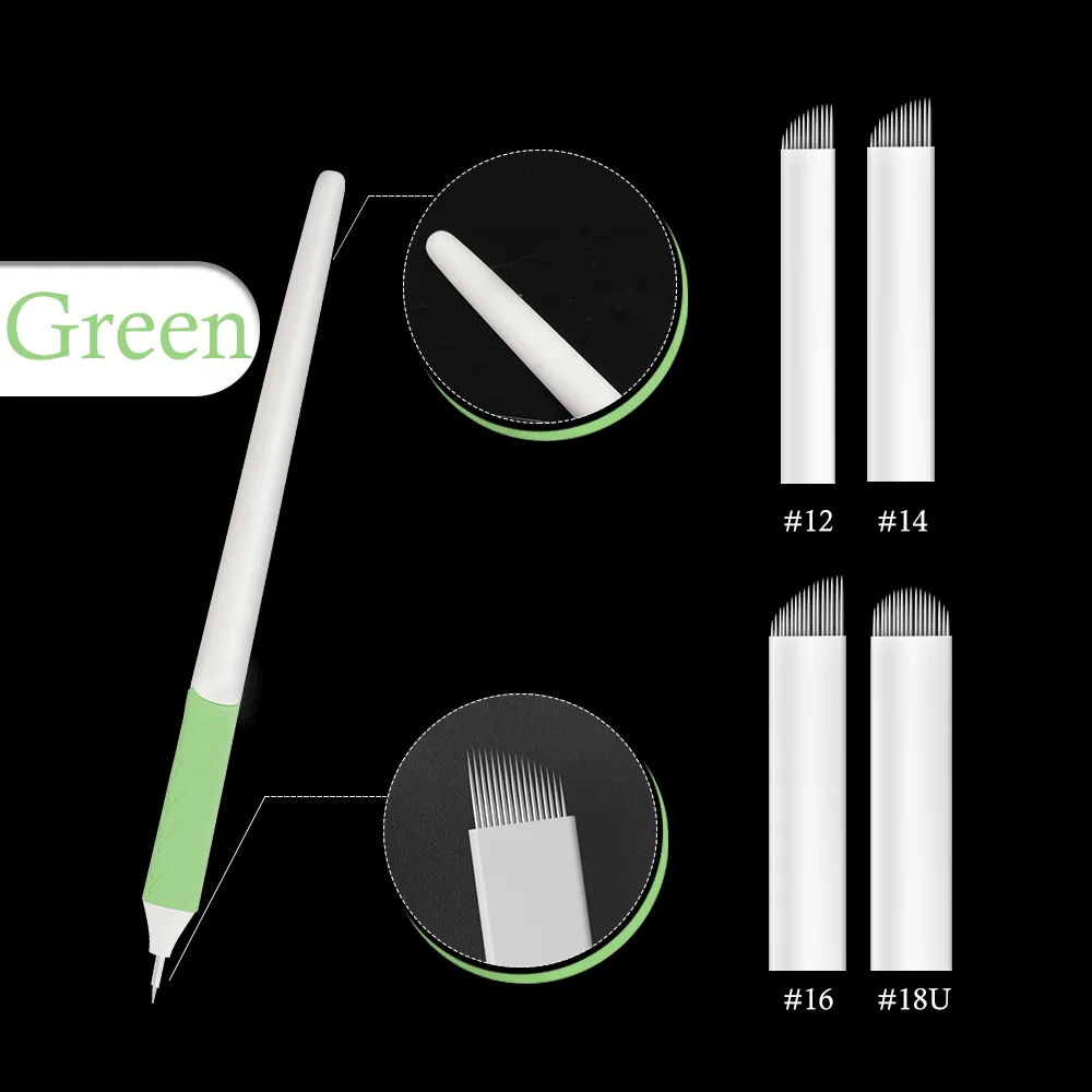 Wenshen YD Supplier NANO RAINBOW 12 14 16 18U 18B 0.18MM Permanent makeup Disposable Microblading Pen