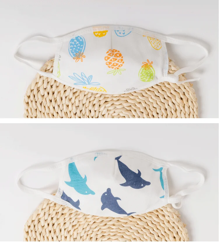 Оптовая продажа, Детская моющаяся сменная накладка на лицо с фильтром и принтом пыли