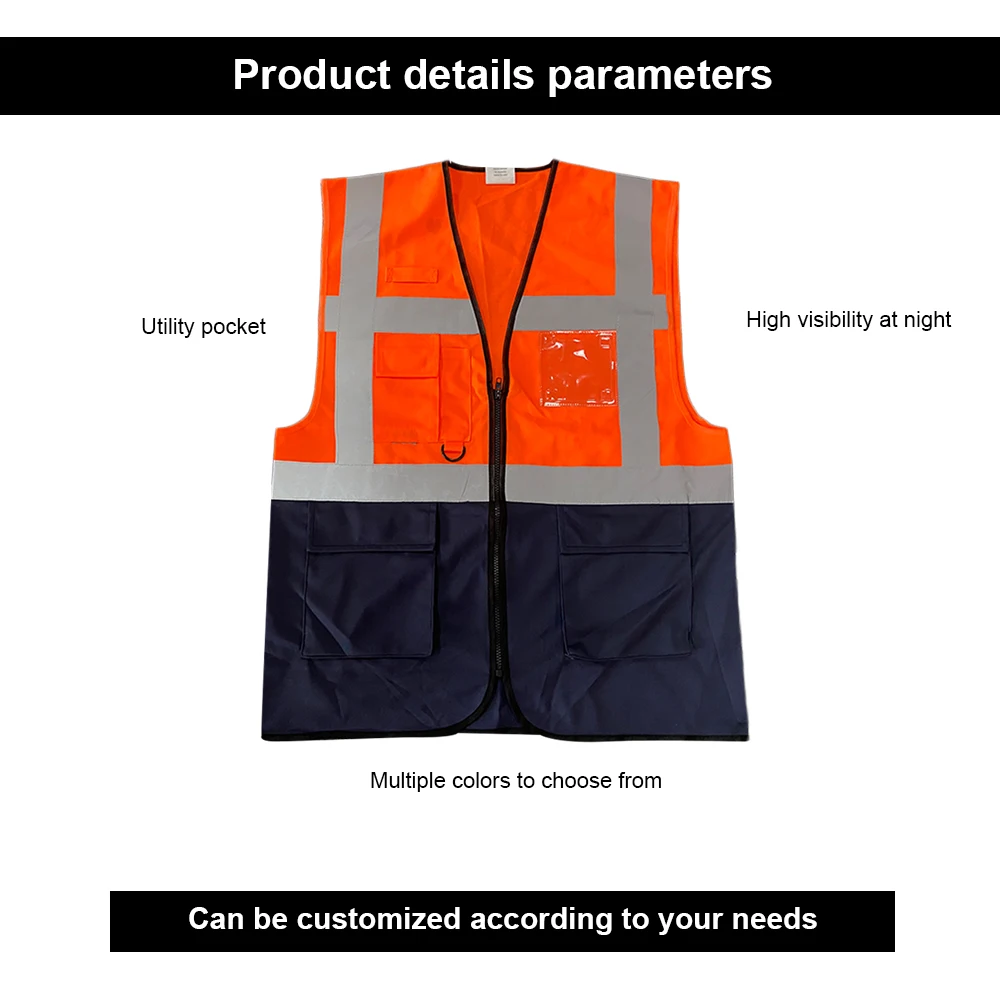 Yellow High Customised Security Reflective Visibility Vest