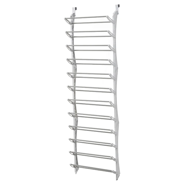 High Quality 12 Tier White Wall Mounted Hanging Freestanding Shoe Racks For Behind Door