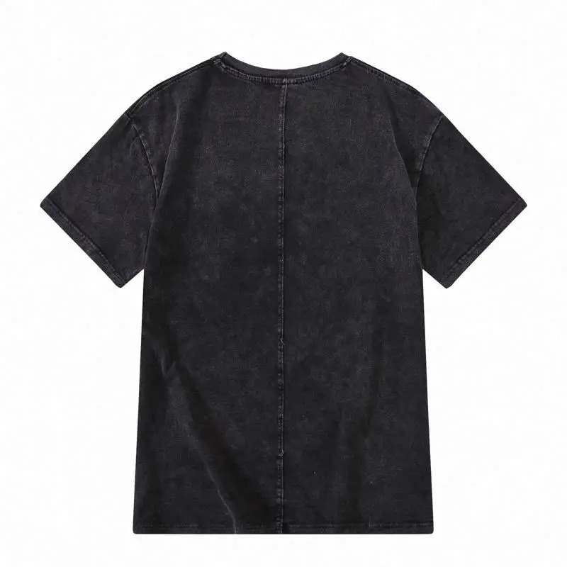 hip hop manufacturer streetwear unisex wholesale blank cotton blank plain vintage wash t shirt