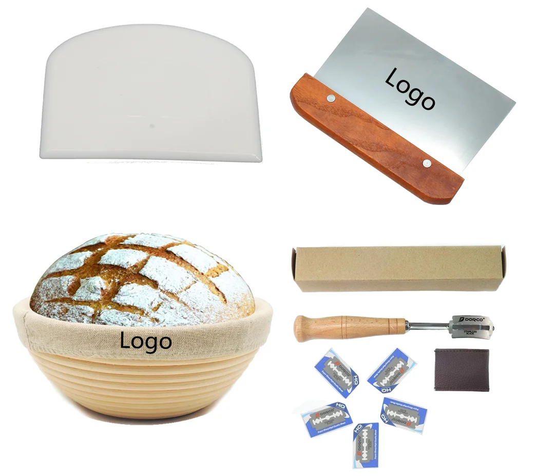 Wholesale European Bread Cookware Sets Baking Tools Bread Proofing Bowl Nature Rattan Basket Sets