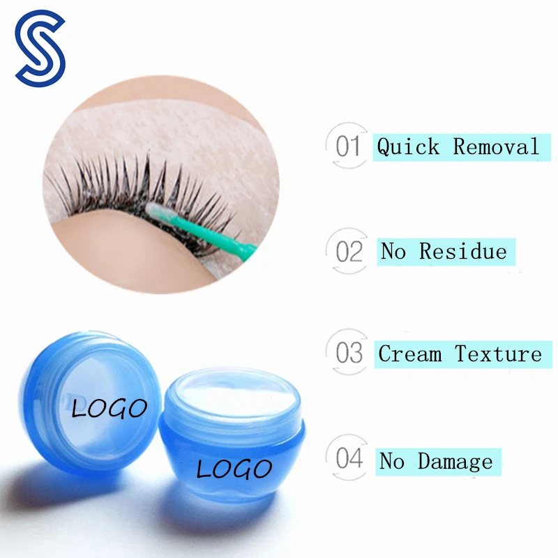 
Protein Remover Eyelash Extension Remove Glue Lashes Lash Remover Cream 