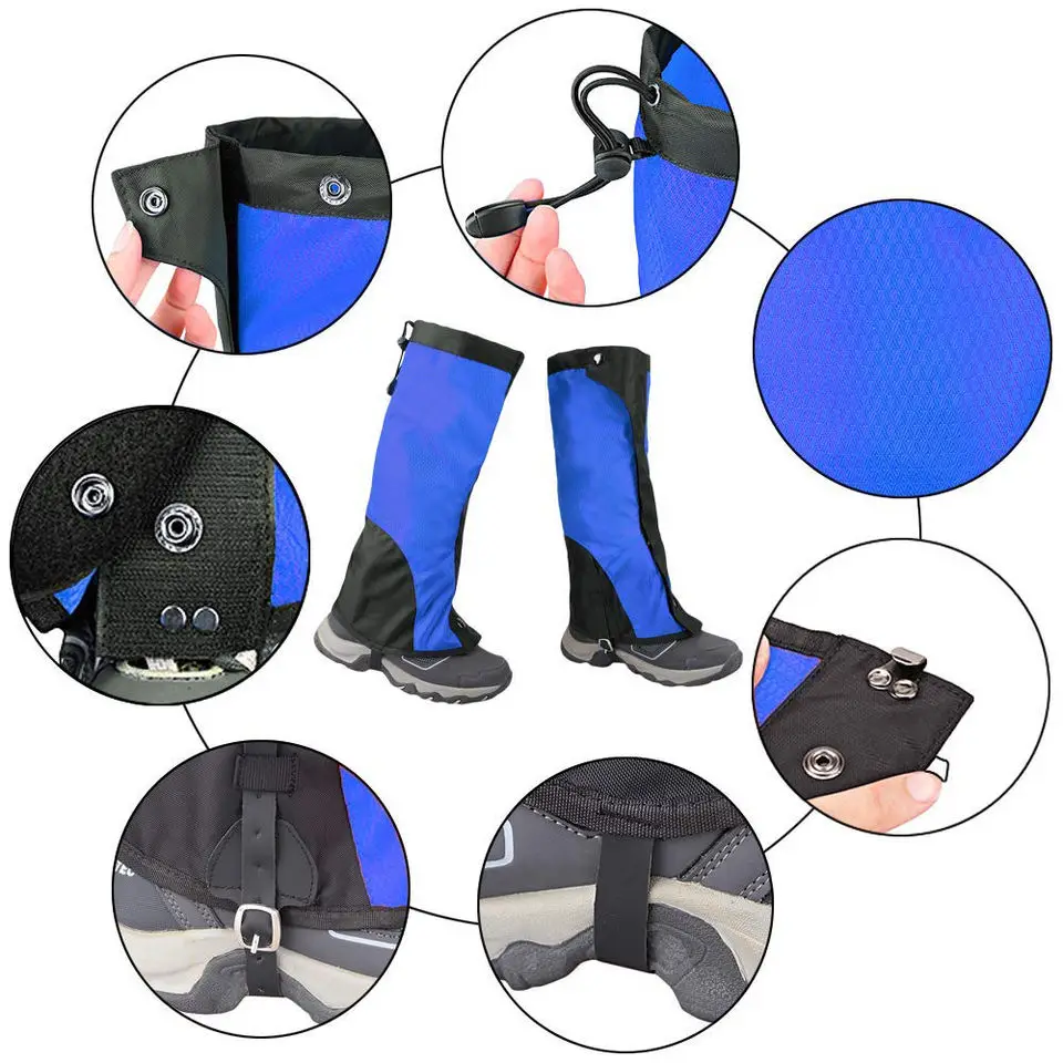 EYOUNG survival gear hiking anti-Snake Waterproof Fleece Lined Boots Leg Snow Hunting Gaiters