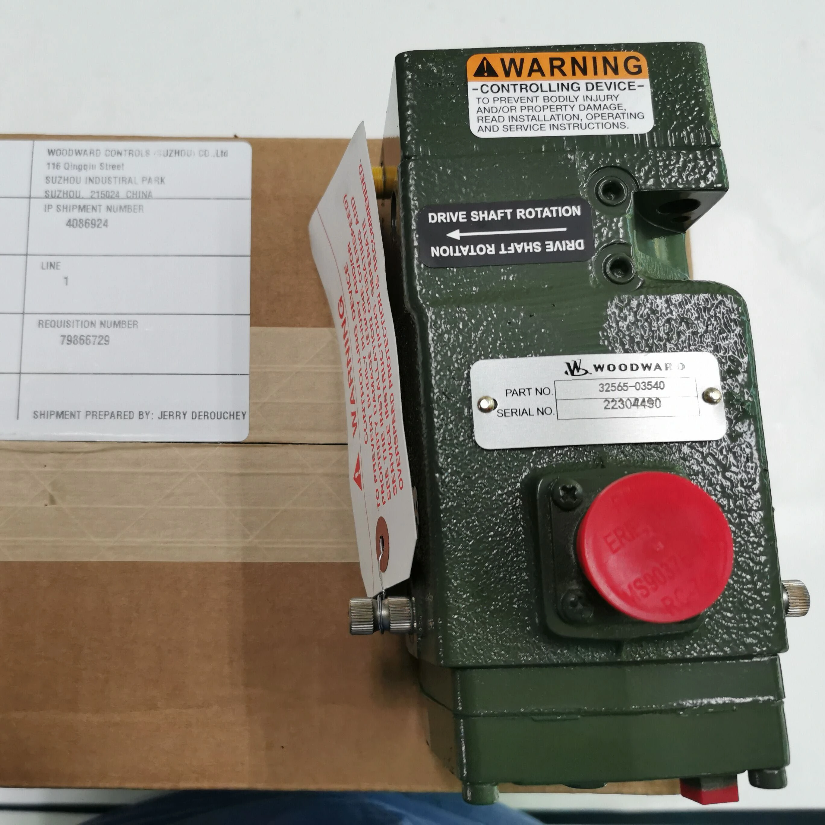 Mitsubishi/Woodward Governor 32565-03540 S16R