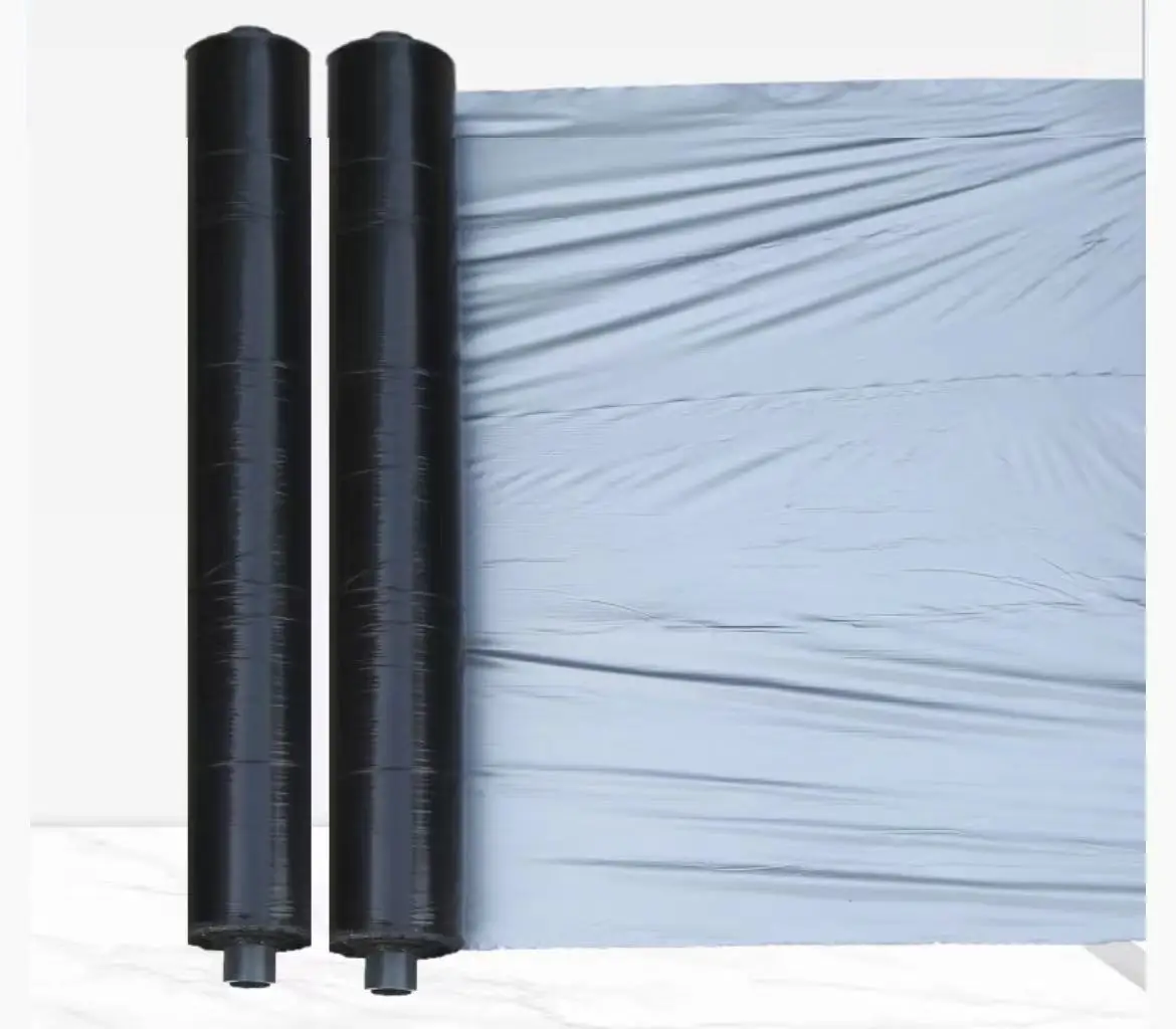 100% new material black Plastic agricultural uv mulch film silver black White mulch film