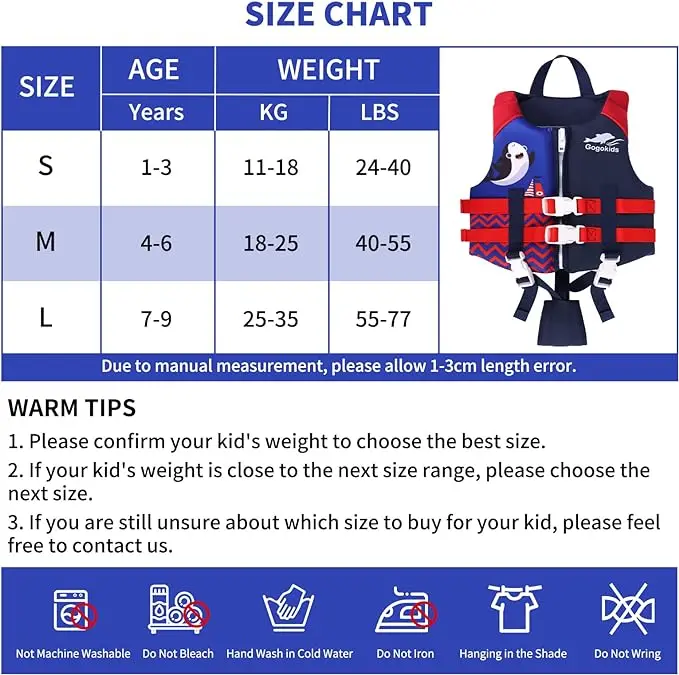 EPE Neoprene Floating Suit Kids Swim Trainer Vest In Stock Toddler Swimming Aid Paddle Life Vest Jacket For Learning Life Vest