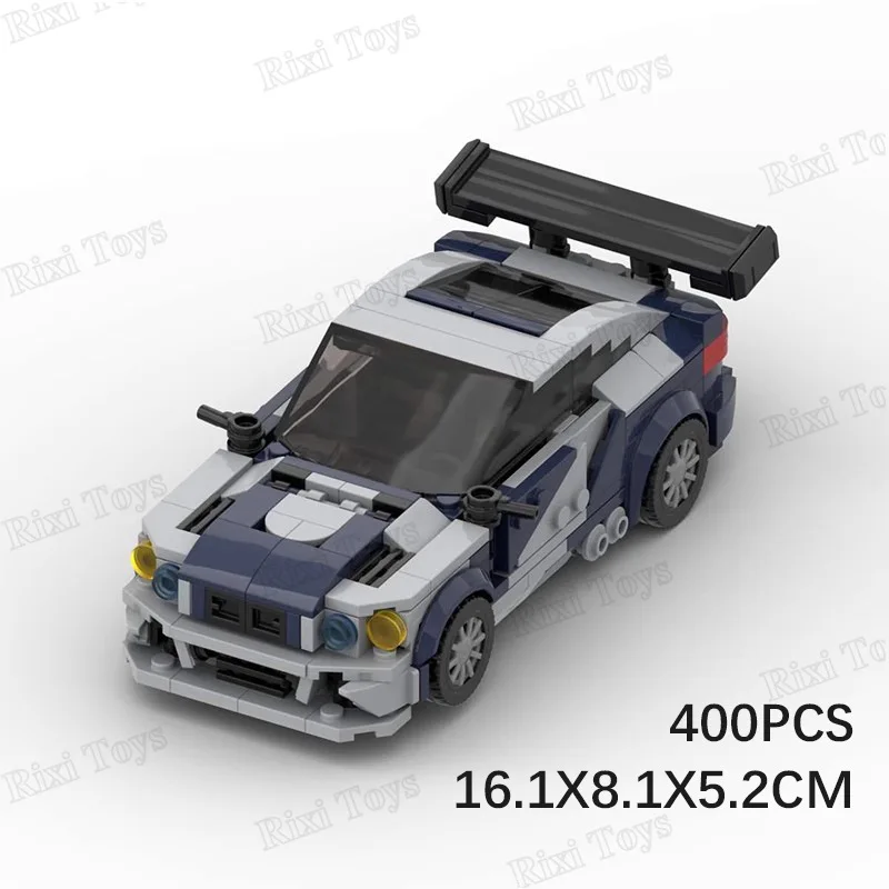 MOC Technic Blue M3 Famous Speed Racing Car NFS Vehicle Model DIY Assembly Toys Bricks Building Blocks Sets