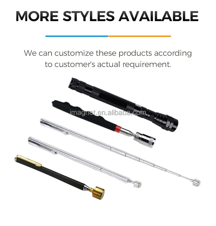 Telescopic Magnetic Pickup Tool, 15LB Magnet Stick, 30.5" Stainless Steel Extendable Magnet Pick-Up