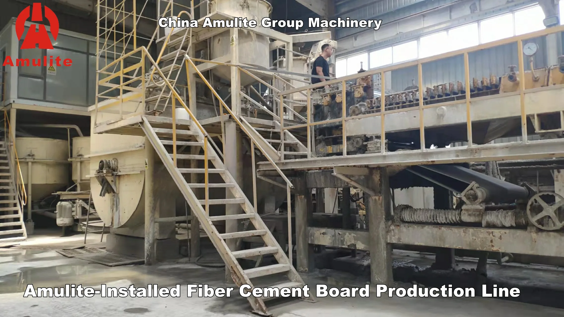 China Stacking Vacuum Lifting Vacuum Machinery Calcium Silicate Fiber Cement Board Production Line Plant Machine