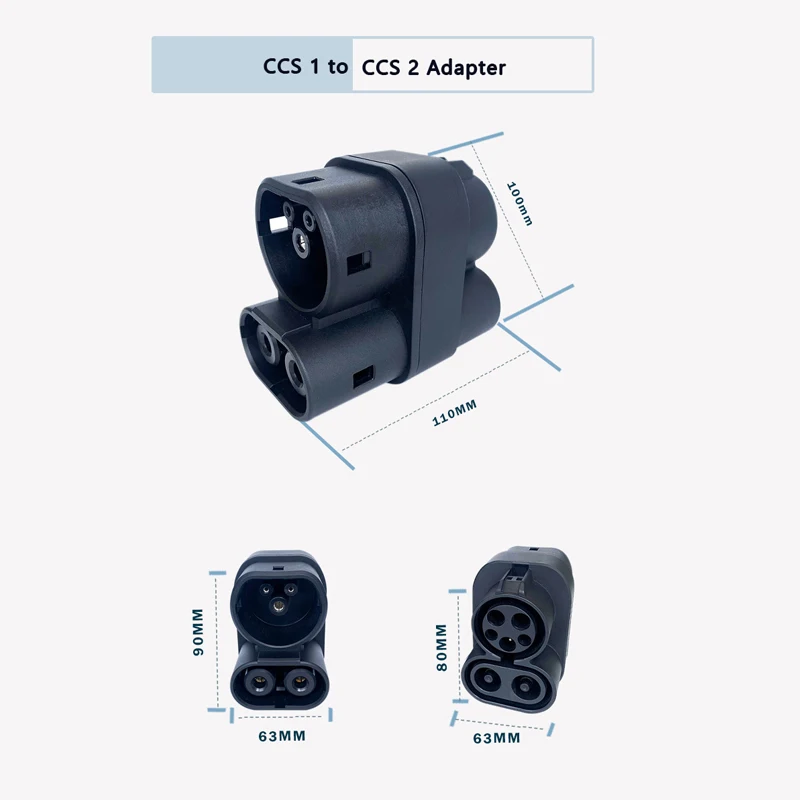 DC Fast Charging Station CCS 1 TO CCS 2 EV Combo Adapter 150a