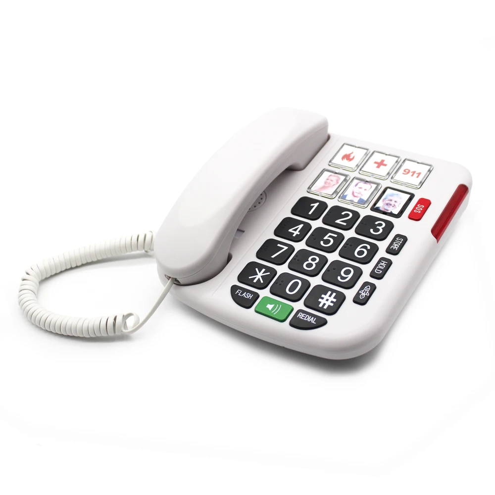 Multi-function High-end ABS Durable Hotel Basic Corded Telephone Fixed Phone