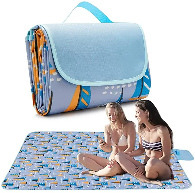 
Custom High quality Beach Blanket, picnic mat Waterproof Sand proof Camping Mat 