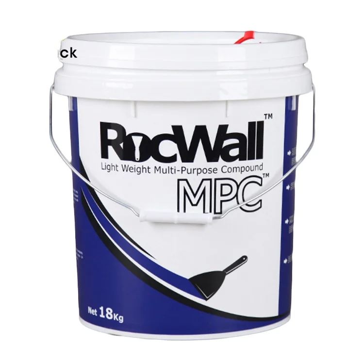 18Liter China Manufacturer Round Plastic Paint Pail with Metal Handle and Lid 18L Hot Sale Plastic Paint Bucket