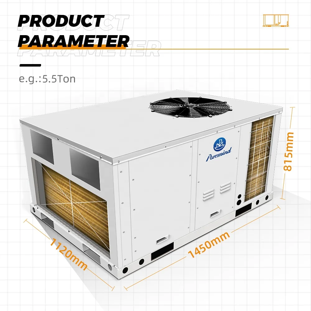 Gree Factories In China Product Air Conditioner Manufacturer 5 10 20 Ton Package Unit ON / OFF Rooftop Air Conditioner