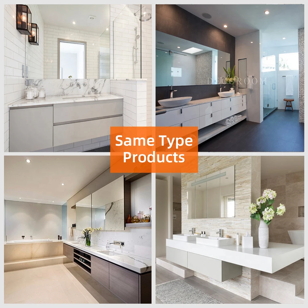 European Style Modern Floating Bath Top Double Sink Bathroom Sets Vanity Cabinet With Sink