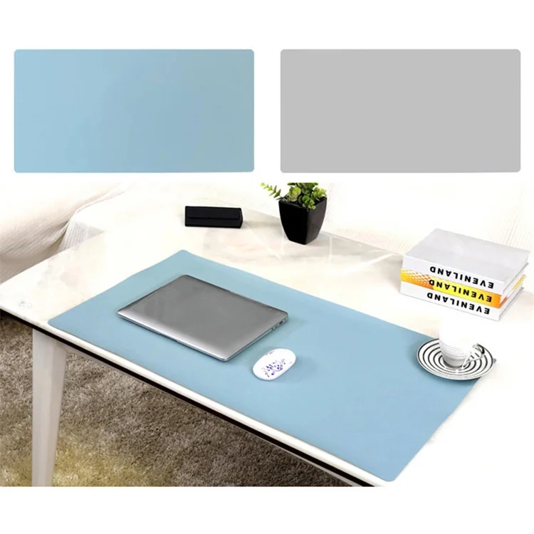 80*40cm Factory Custom Logo PU Leather Writing Pad Desk Mat Office Printed Non Slip Office Home Desk Keyboard Desk Mat