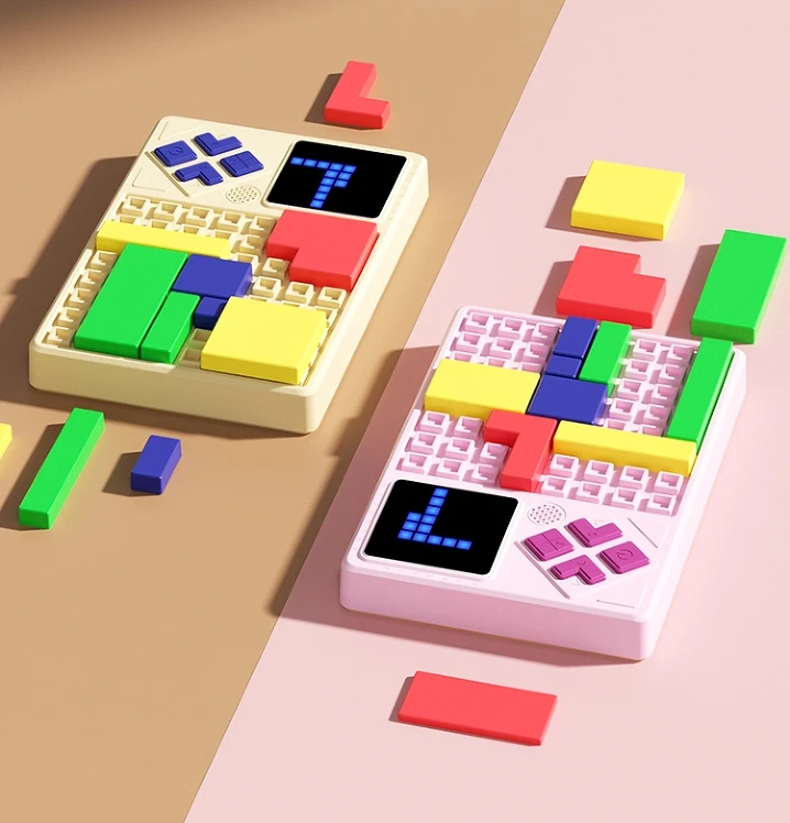 Toys Super Blocks Pattern Matching Puzzle Games Brain Teaser Puzzles Stem Travel Toys Smart Sudoku Handheld Electronic Games