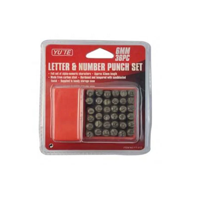 YUTE 36PCS 4MM number and letter stamp