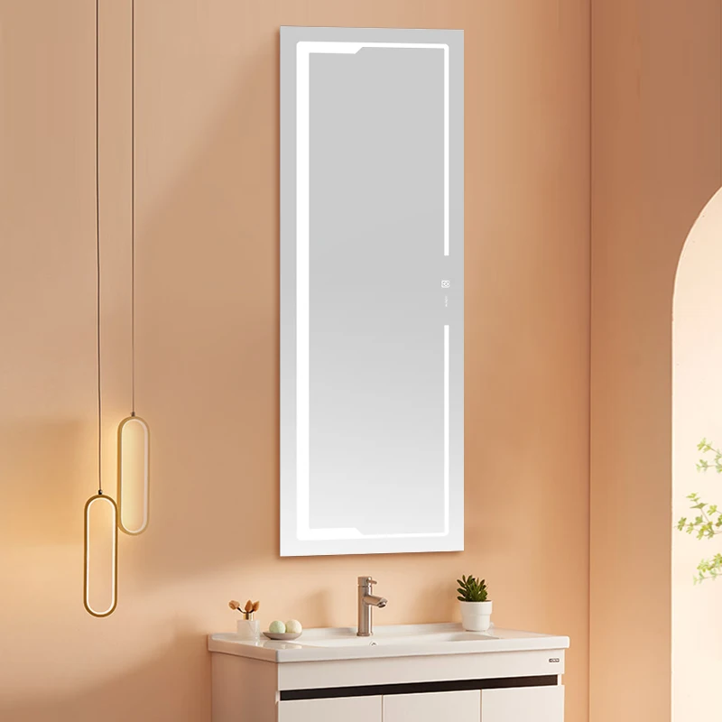Wholesale Rectangle Frameless Led Makeup Mirror Full Length Mirror Makeup Light Led Mirror
