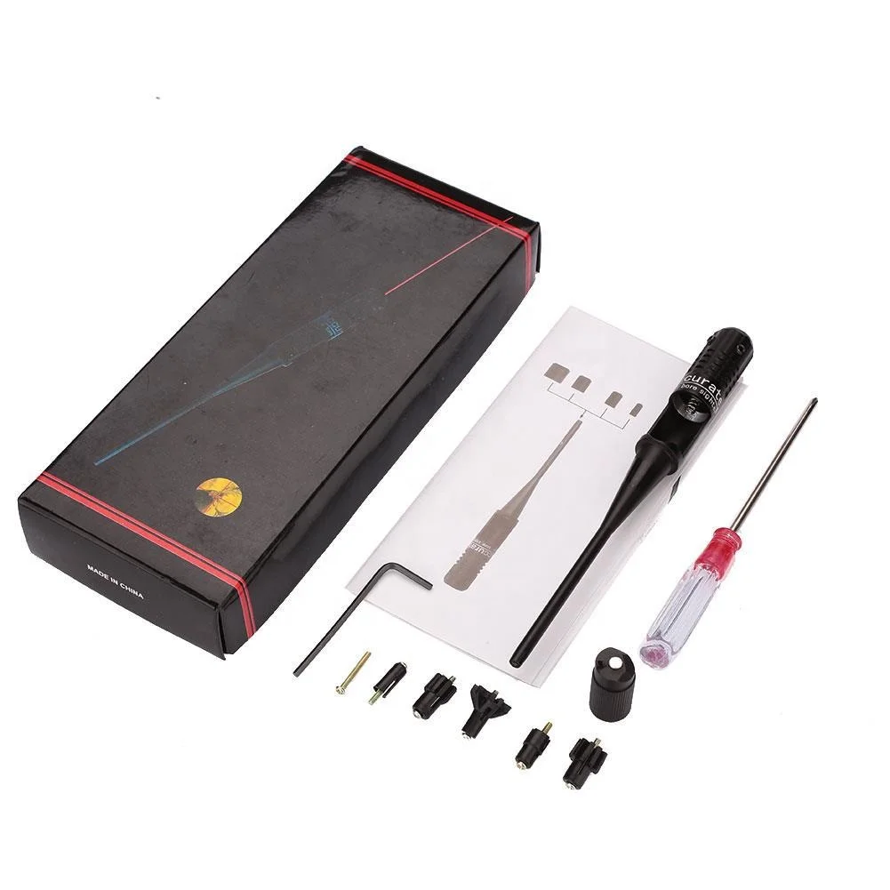 
Hunting Rifles Handgun 3xAG13 laser sighter kit .22 to .50 Shooting Caliber Red Laser Bore Sighter 