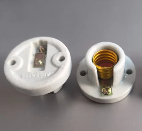 Ceramic E12 Lamp Base 250V 1A , ACC-CAP