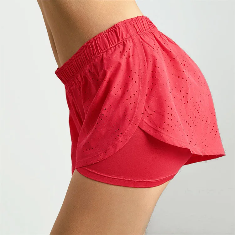 
Quick Dry Women Shorts Double Layer Sports Shorts Pants Yoga Shorts <span style=