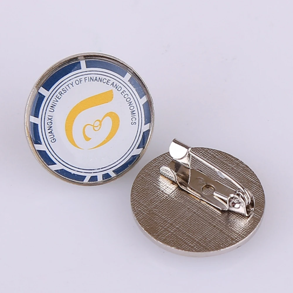 Factory Wholesale Bulk Company Corporate School Logo Brooch Lapel Pin Security Soft Hard Enamel Pin Metal Custom Badge