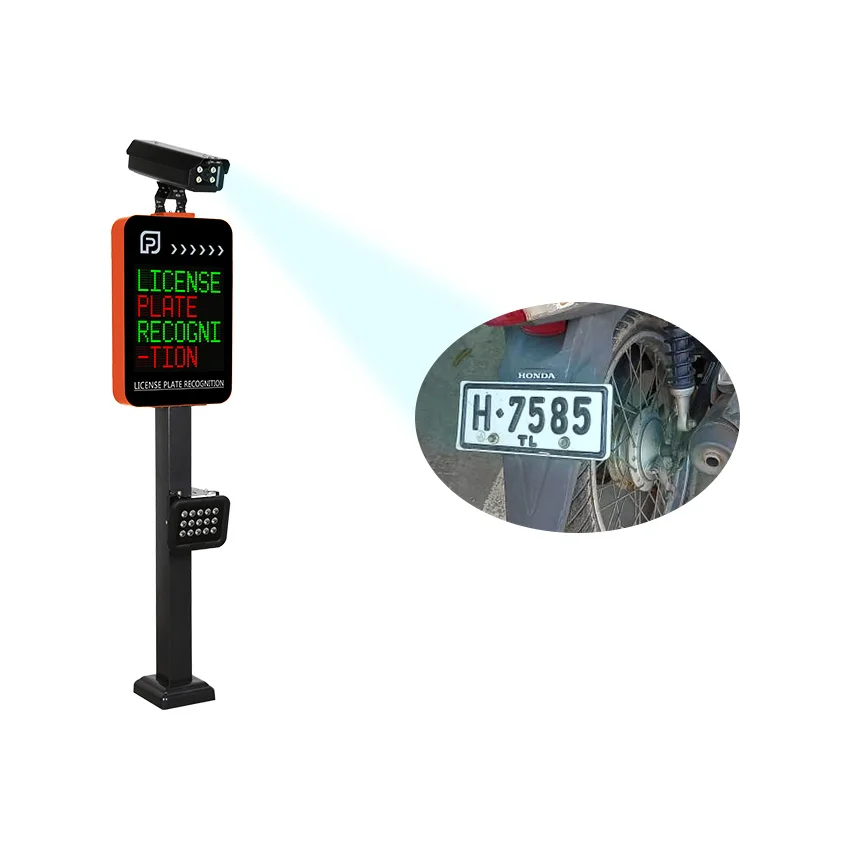 United States High Security Automated Car Entrance Exit anpr camera system Smart LPR anpr Parking System