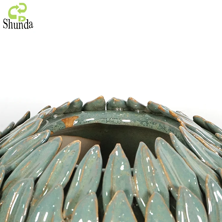 Wholesale vintage custom color glazed handmade porcelain art ornament ceramic vases home decoration flower vase for home decor