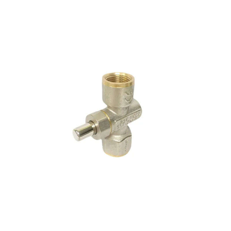 push button air release valve pressure gauge with isolating cock