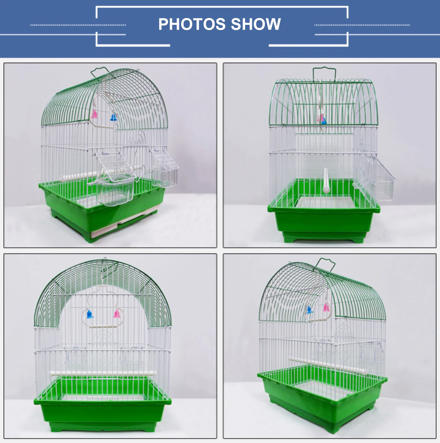 In Stock Cheap Small Chinese Wire Mesh Decorative Outdoor Plastic Metal Bird Cage Parrots Pigeon Cage Trays for Sale