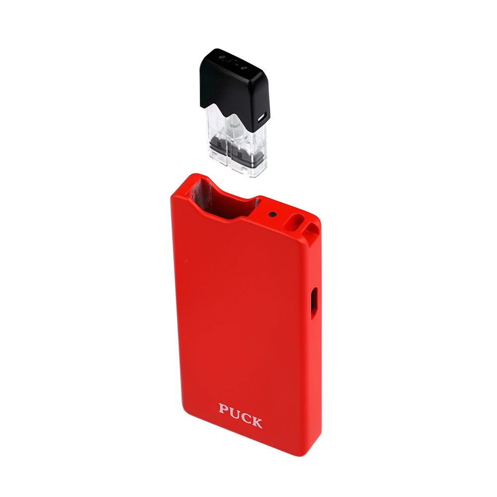 New design puck vape 400mah battery e cigarette starter kit  j u u l pod compatible device