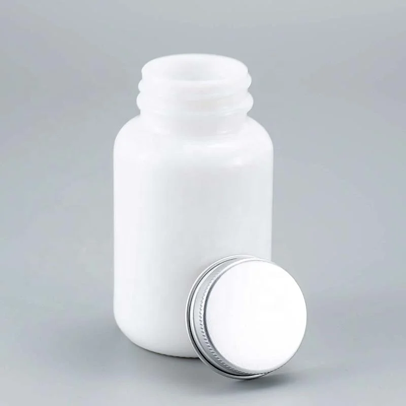 recyclable 2oz opal glass jar and 4oz pharmacy white glass containers
