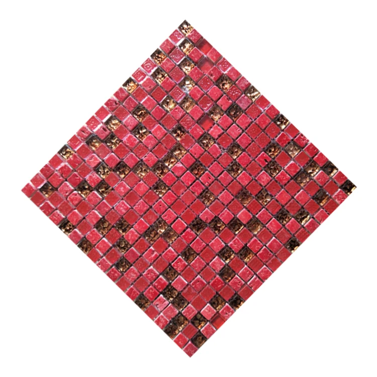 red glass mosaics outdoor wall mosaic waterproof mosaics wall tiles