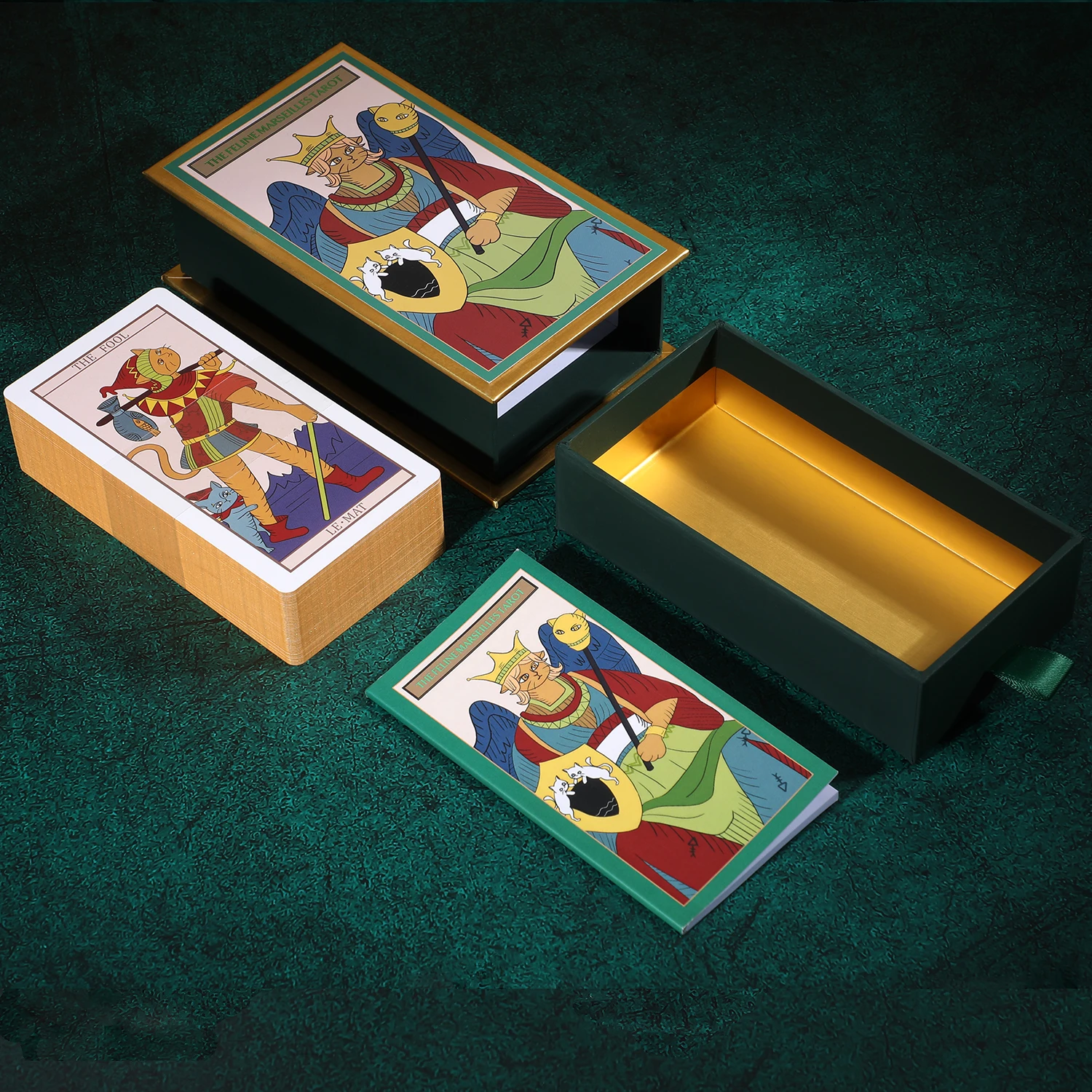 Shenzhen XM Original Brand Manufacture Foiled tarot cards Deck And Oracles With Guidebook Rider Waite tarot cards