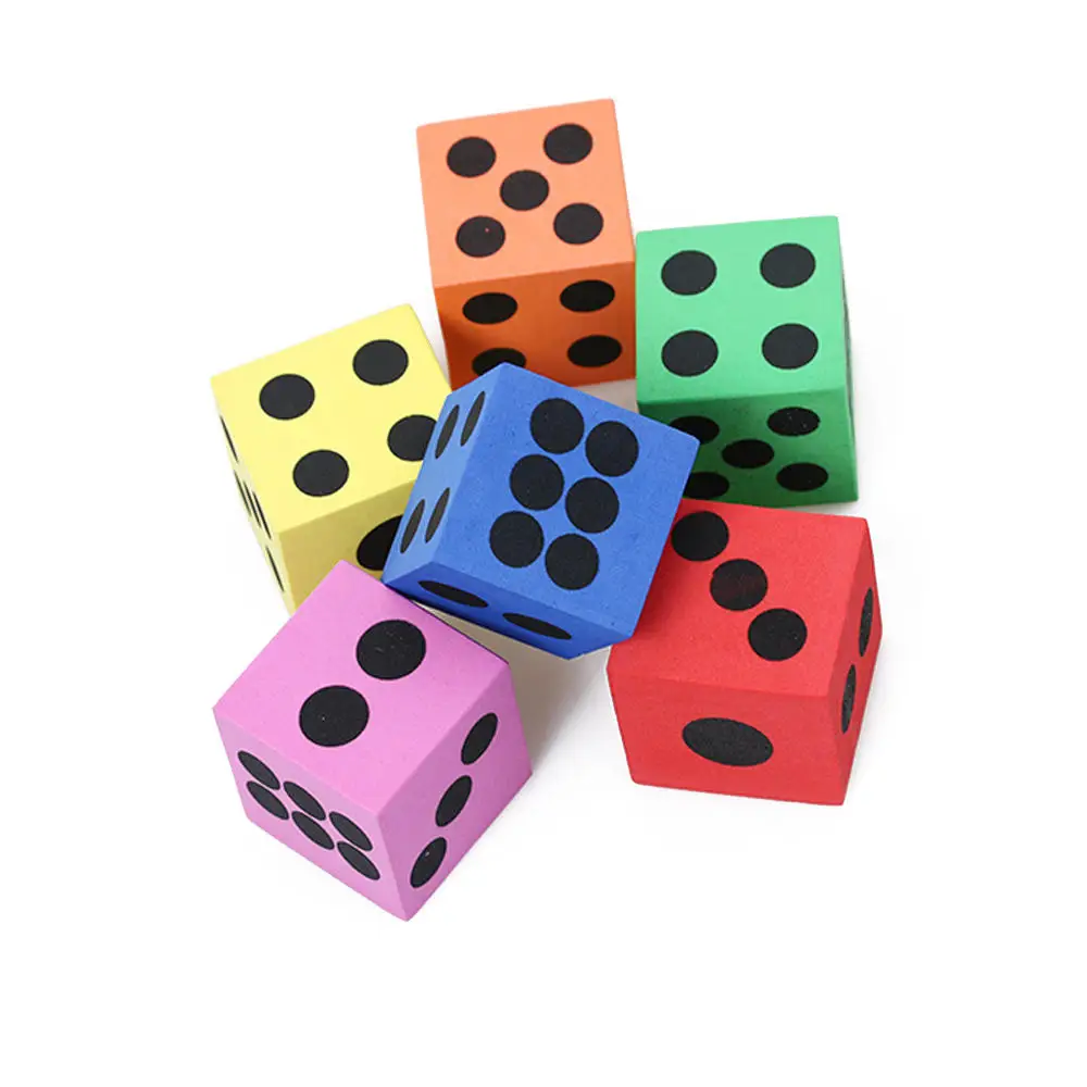 Custom Soft Foam Blocks EVA Blocks Pit Cubes Foam Colorful Soft Eva Foam Game Number Dice