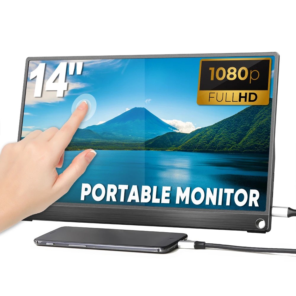 SIBOLAN 14 дюймов 1080P FHD Full HD игровой USB портативный Portatil монитор экран расширитель для ноутбука мобильный