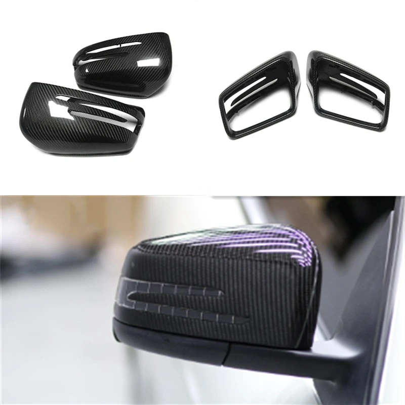 Nice fitment carbon fiber OEM style for Mercedes W176 W246 C Class W204 E Class W207 W212 W221 GLK  X204  GLA CLS mirror cover