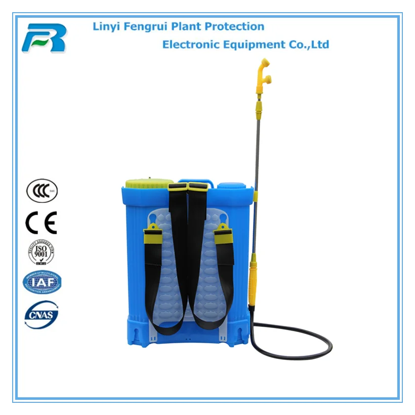 Knapsack agricultural battery sprayer