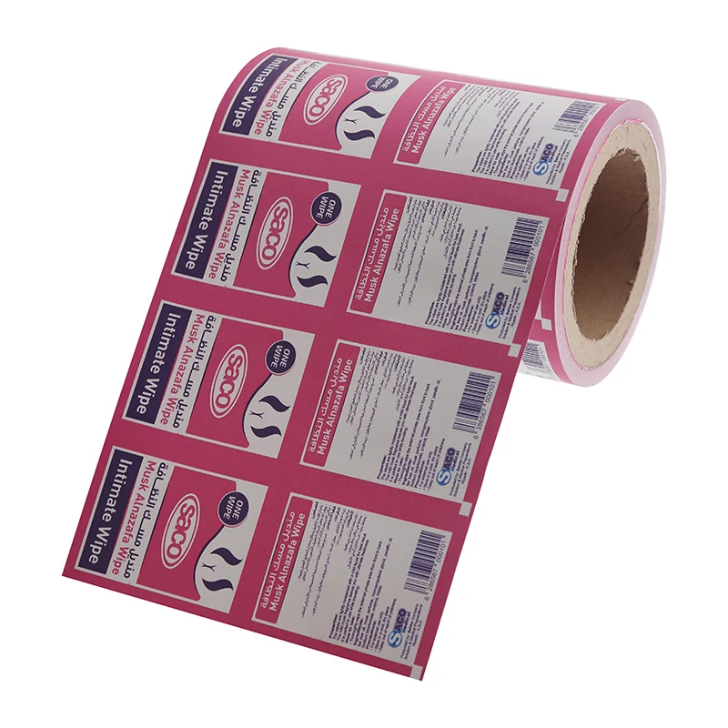 Customize Printing Different Flavors Aluminum Foil Packaging Film Roll Auto Packaging Machine Snack Sachet Sealing Film