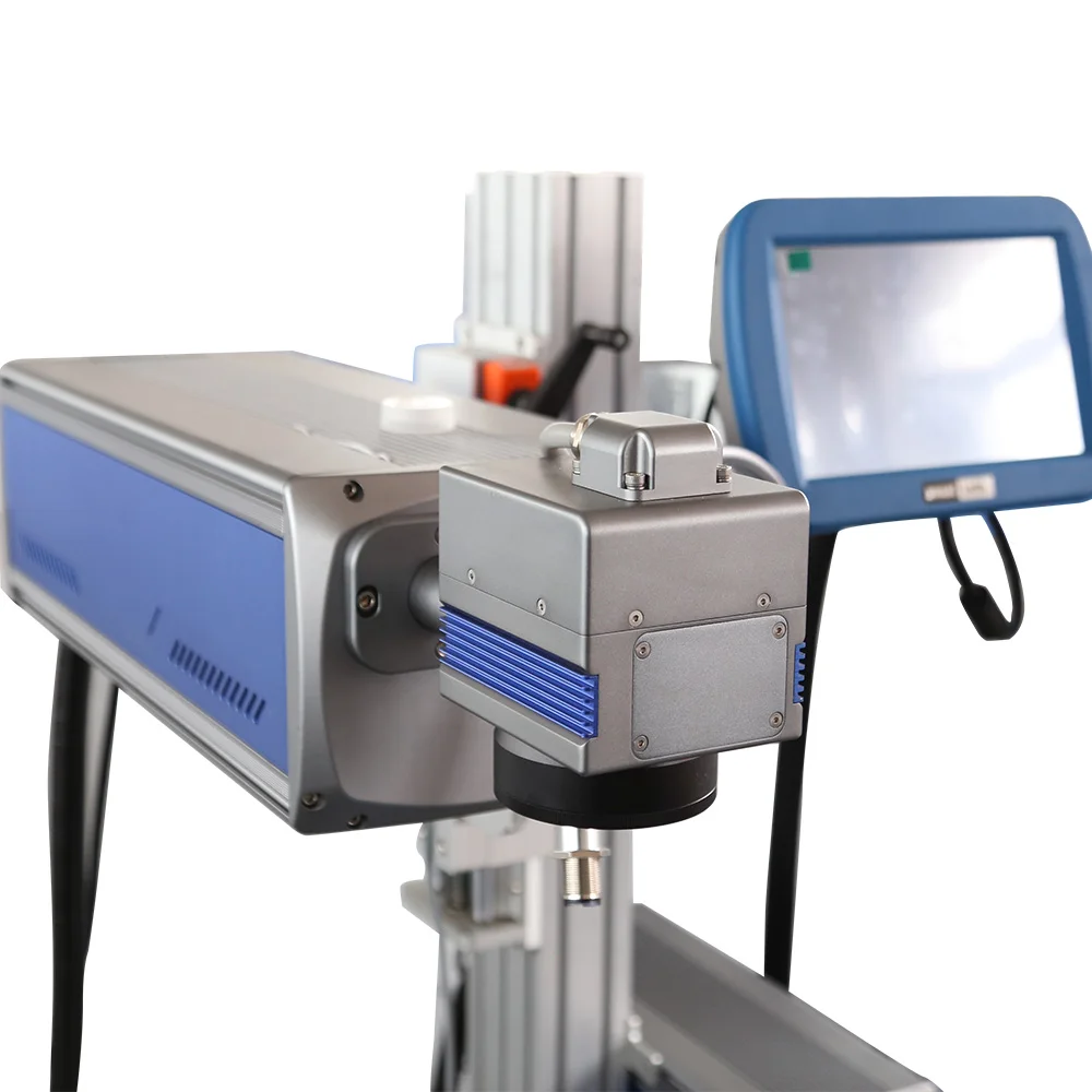 2023 PE HDPE PPR PVC PIPE Cable Printer 20w 30w 50w Fiber Co2 UV Online Flying Laser Engraving Printing Marking Machine Price