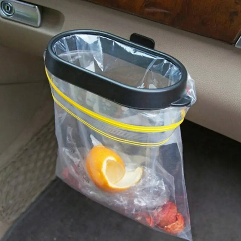 Durable Foldable Car Trash Bin Frame Auto Garbage Bin Auto Rubbish Storage Waste Organizer Holder Bag Bucket Accessories