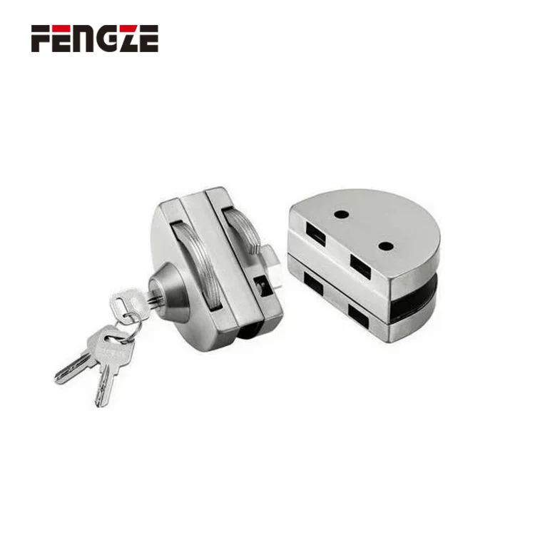 FENGZE Glass Door Lock and Handle Smart Door Lock Sliding Door Hardware