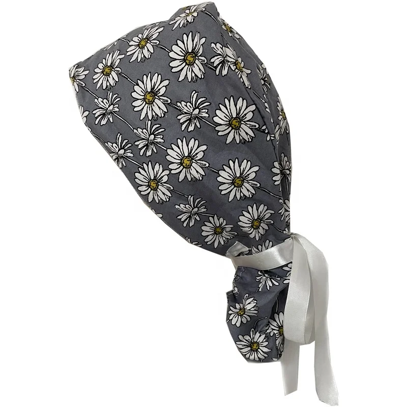 Vadulyer Wholesale Custom Long Hair Style Doctor Nurse Scrub Cap