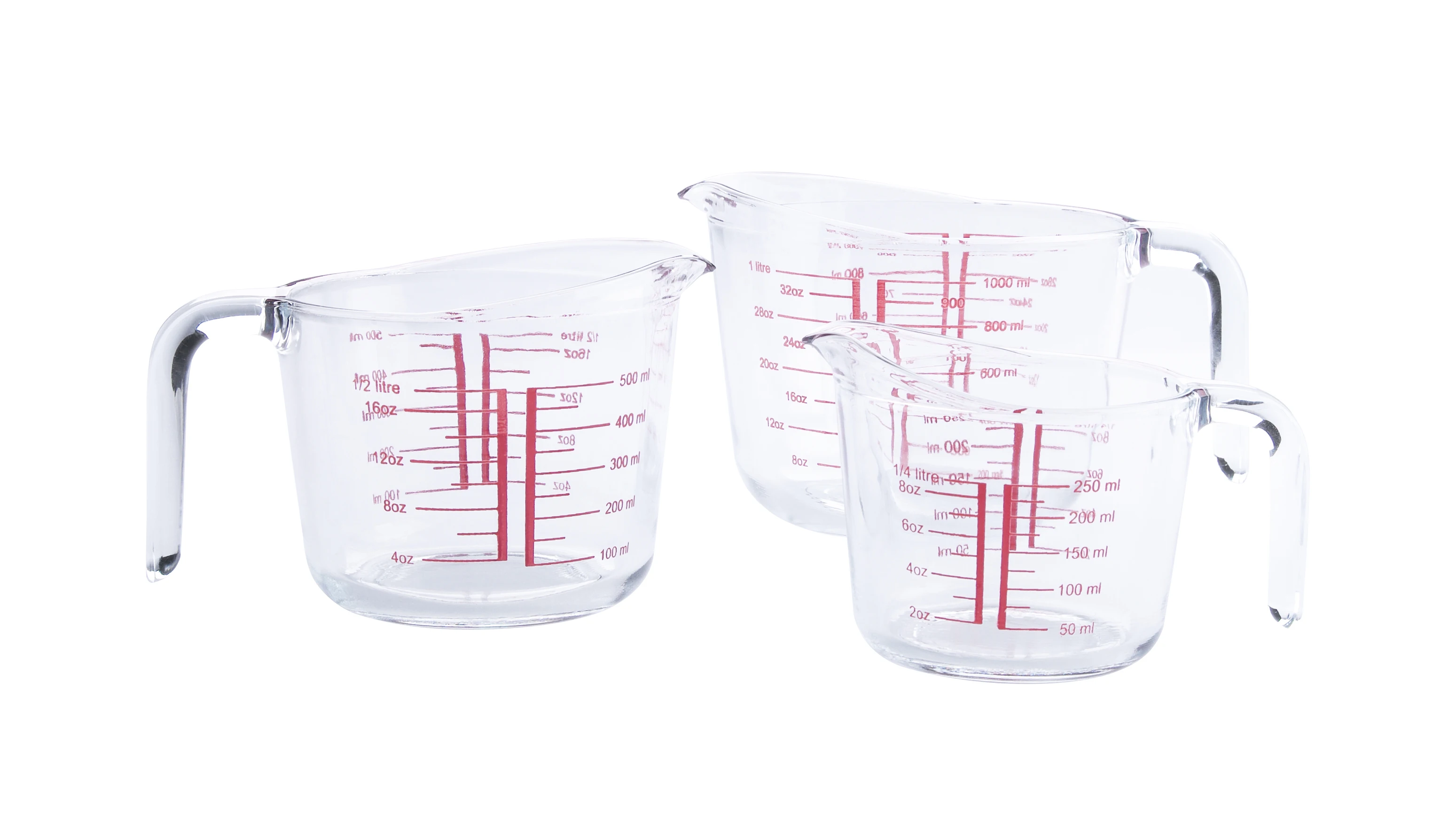 High Quality Clear Tempered Glass Measuring Cup