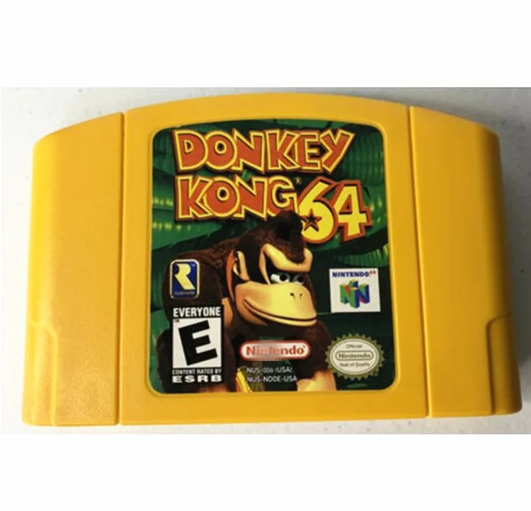 High quality Donkey Kong in Yellow Shell ZELDA OCARINA OF TIME ZELDA MASTER QUEST in Gold Shell for N64 game card