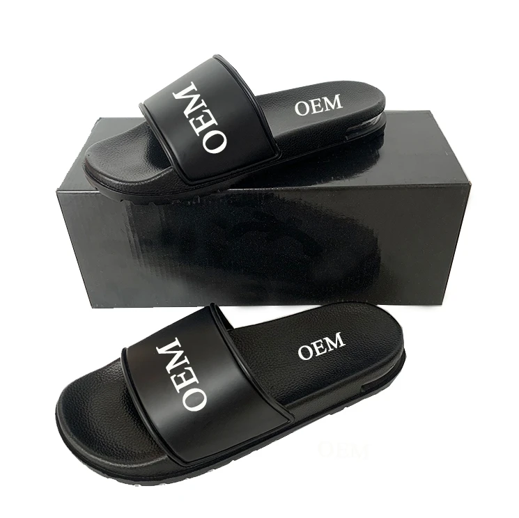 Women Flip Flop High Quality One Strap White Color Classic Comfortable Custom Logo Men PVC Slides Slippers