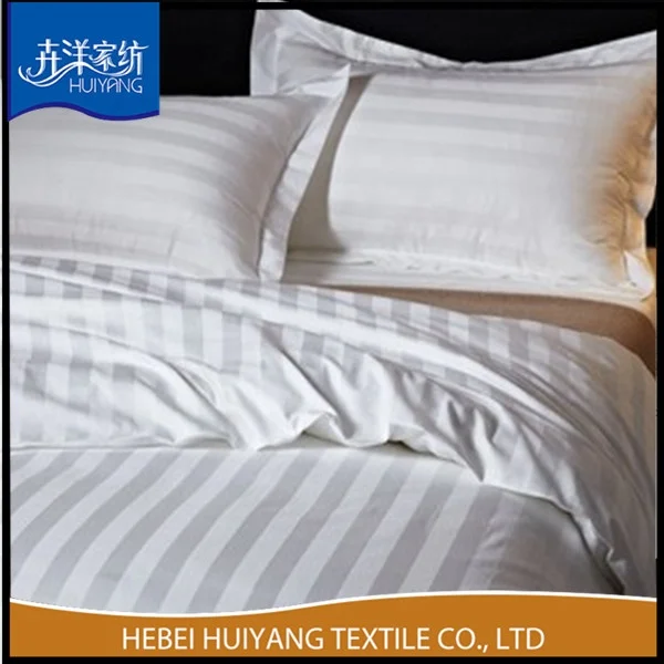 China manufacturers cotton bedding set plain white used hotel bed sheets.